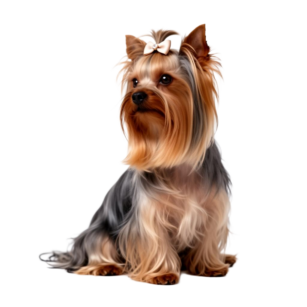 Freshly groomed yorkshire terrier