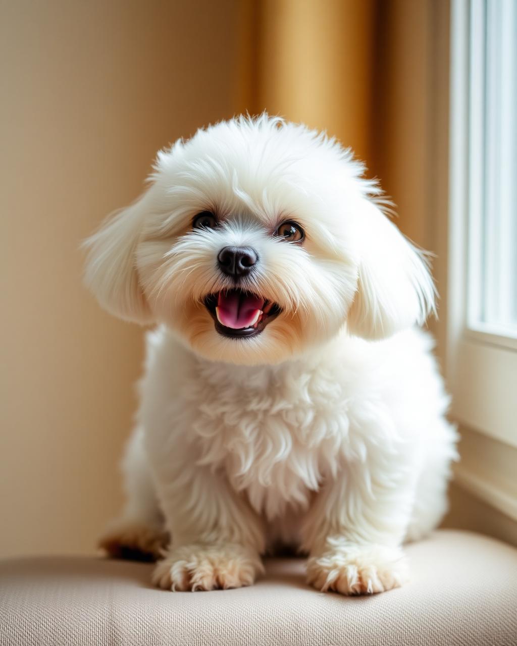 A freshly groomed dog at our Tracy studio